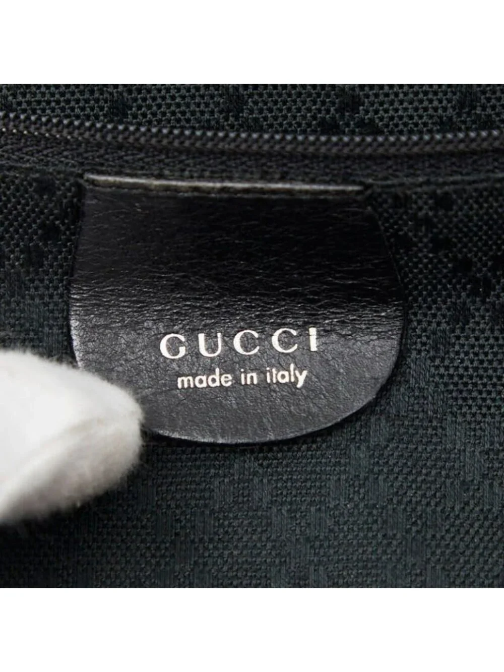 Gucci Tote 002 Black Nylon Canvas